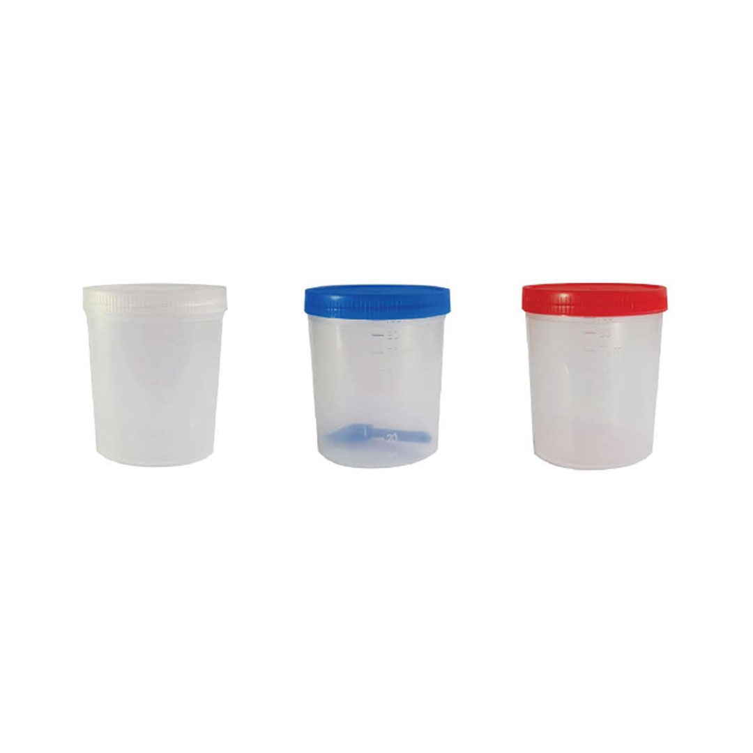 COLETOR DE AMOSTRAS BIOLÓGICAS UNIVERSAL TAMPA DE ROSCA 80ML