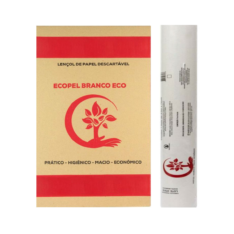 Lençol de Papel Descartável  ECOPEL Branco