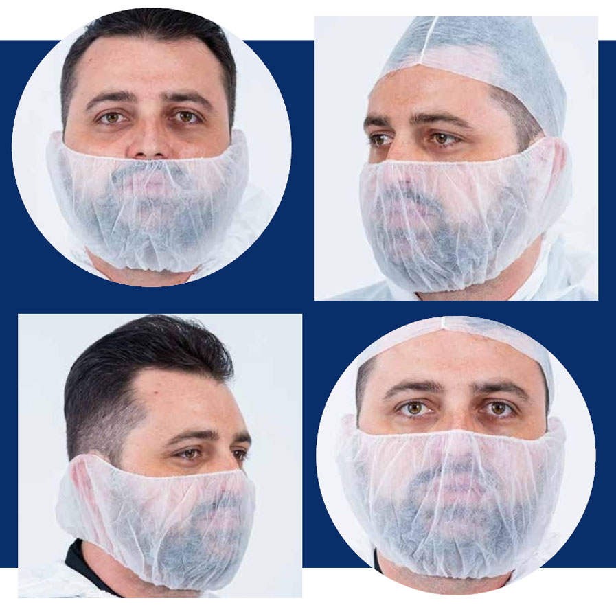 Máscara Protetora de Barba em TNT